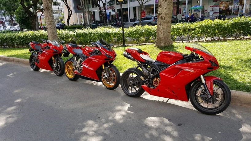 Bộ 3 phiên bản ducati 1198 hội tụ tại sài thành
