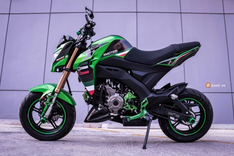 Kawasaki z125 độ đầy phong cách với dàn option nổi bật