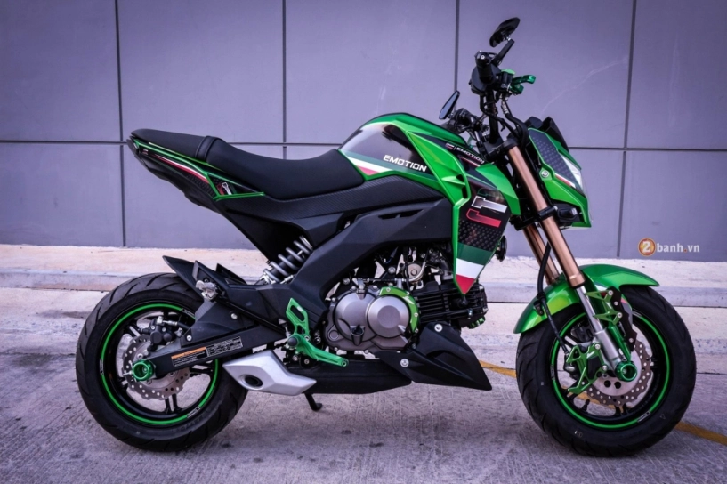 Kawasaki z125 độ đầy phong cách với dàn option nổi bật