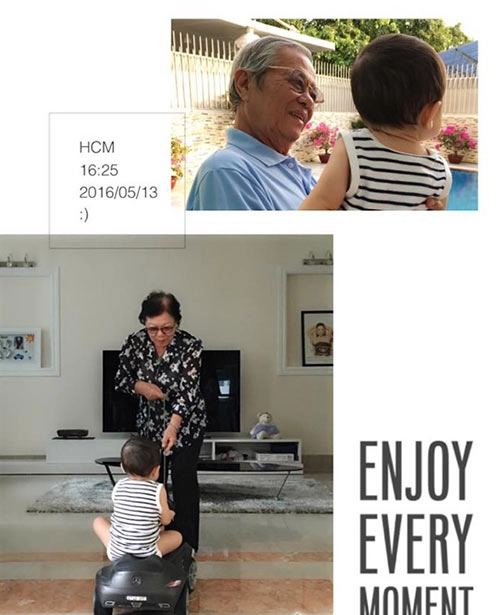 Những sao việt giấu con bằng cách khoe ảnh sau lưng