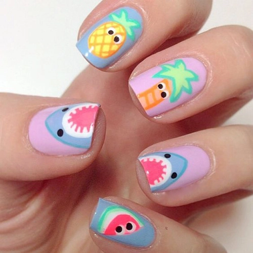 Những mẫu nail mát lạnh giúp bạn giải nhiệt mùa hè