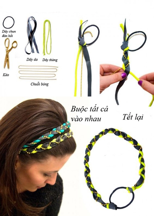 Tuyệt chiêu tự chế phụ kiện cho tóc xinh tha hồ biến tấu mùa hè