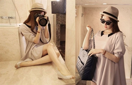 Bst váy đầm suông đẹp xuân hè hàn quốc cho cô nàng điệu đà