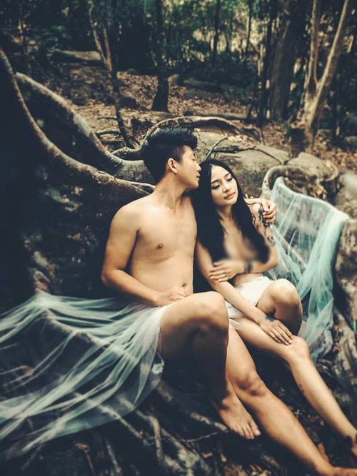 Xôn xao bộ ảnh cưới nude của cặp đôi đà nẵng