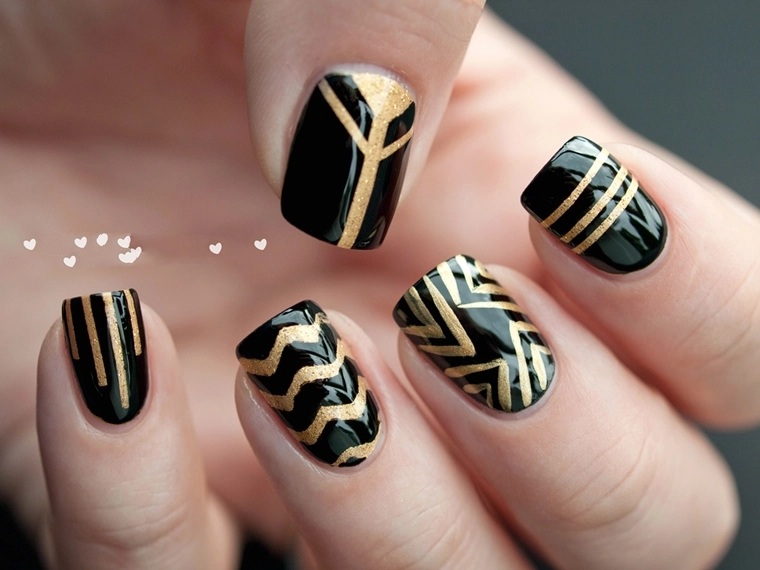 13 mẫu móng tay nail kẻ sọc cho nàng cá tính ấn tượng