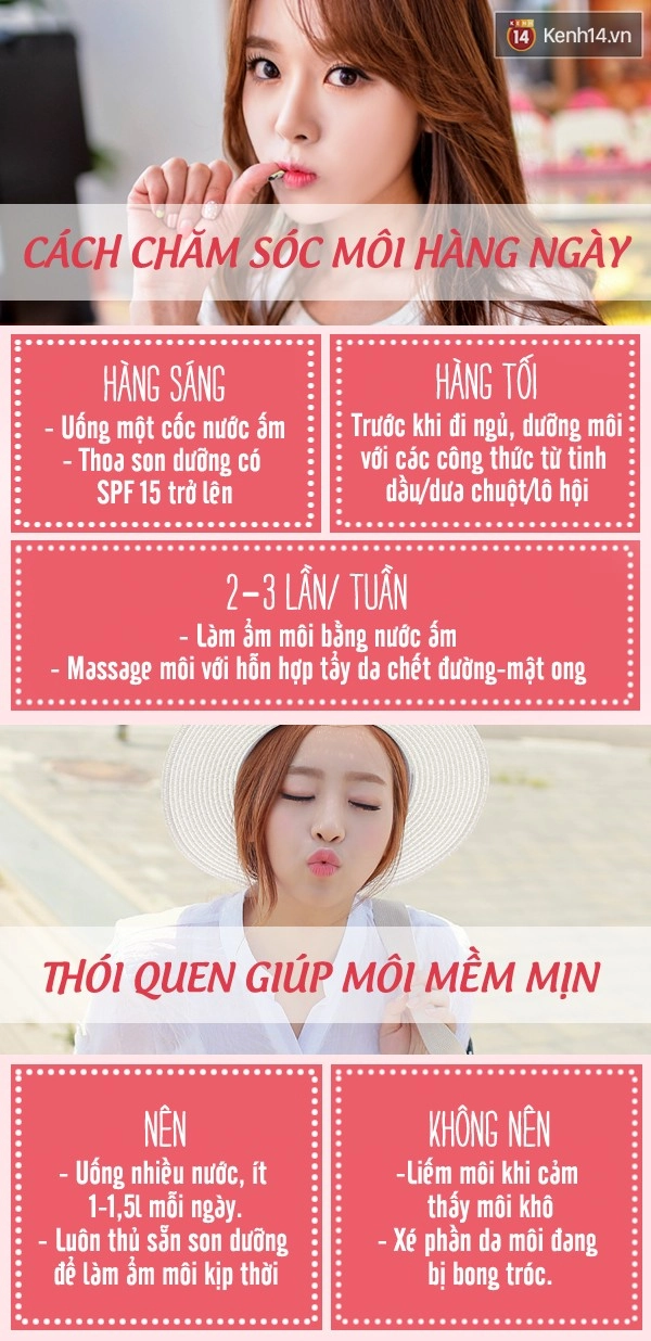 Hướng dẫn cách dưỡng môi đẹp cho bạn gái trong mùa thu