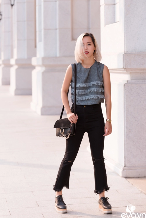 Street style tuần màu xám đang làm chị em say như điếu đổ