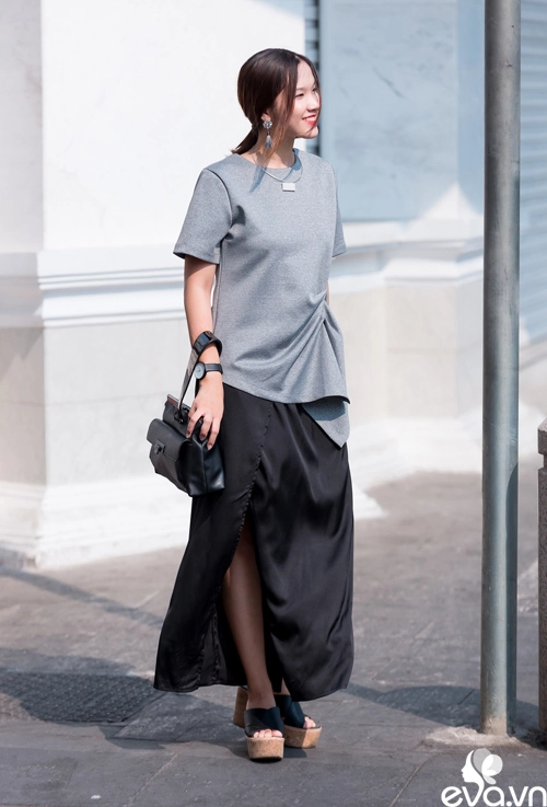 Street style tuần màu xám đang làm chị em say như điếu đổ