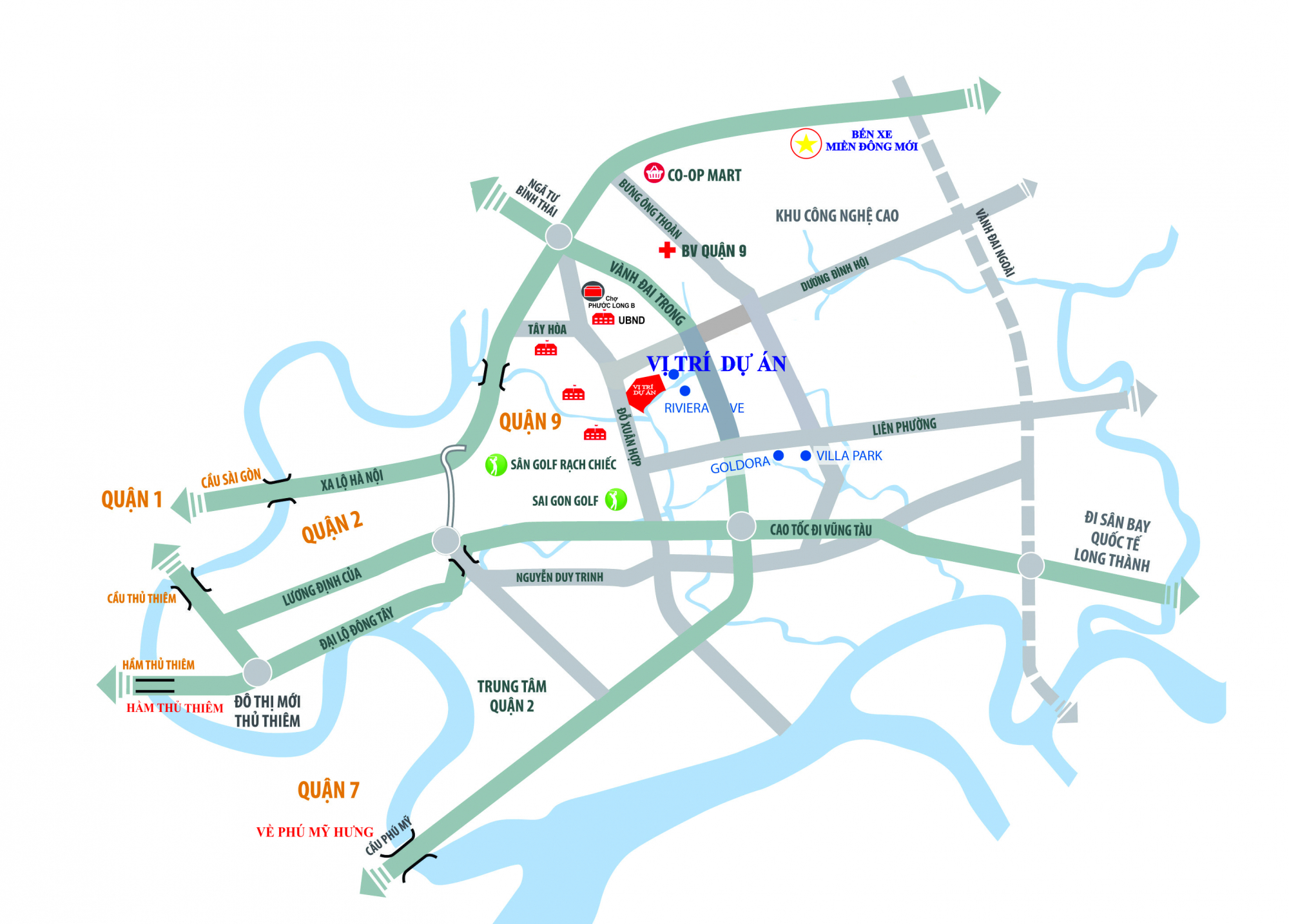 Vị trí dự án Dự án đất nền giá đầu tư mặt tiền đường 567 đỗ xuân hợp