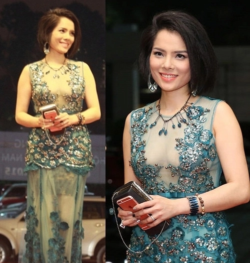 Hoa hậu thu thủy mất điểm vì váy xấu