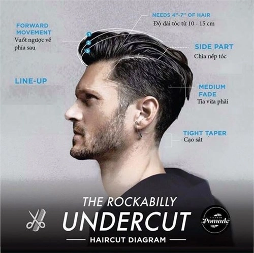Cách để có được một mái tóc undercut siêu sành điệu