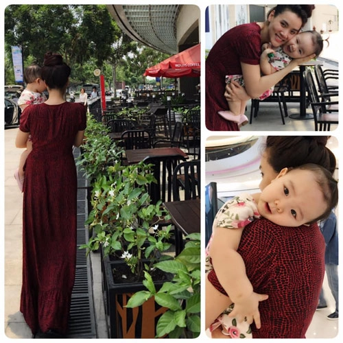Con trai khánh thi cười tít mắt siêu đáng yêu