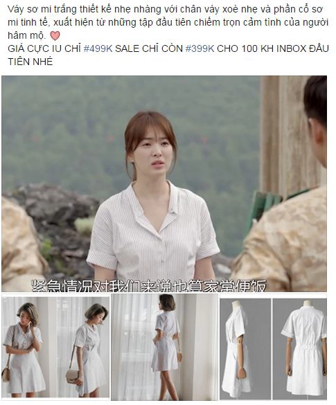 Đồ nhái song hye kyo hút khách rầm rập