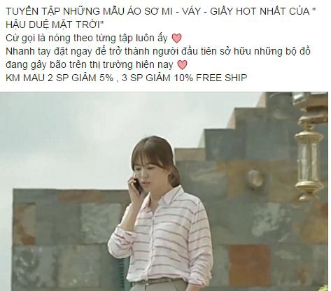 Đồ nhái song hye kyo hút khách rầm rập
