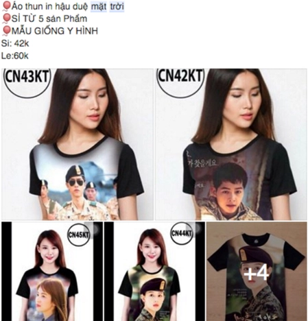 Đồ nhái song hye kyo hút khách rầm rập
