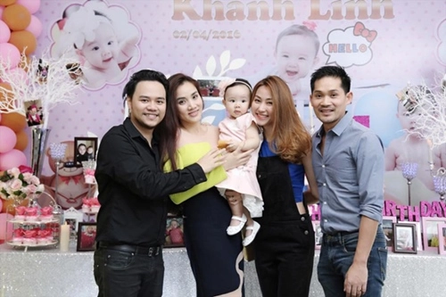 Ngân khánh được chồng tháp tùng đi dự sinh nhật
