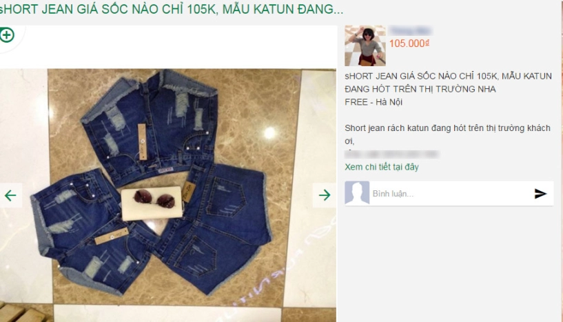 Quần soóc của katun đang làm bạn gái việt phát sốt