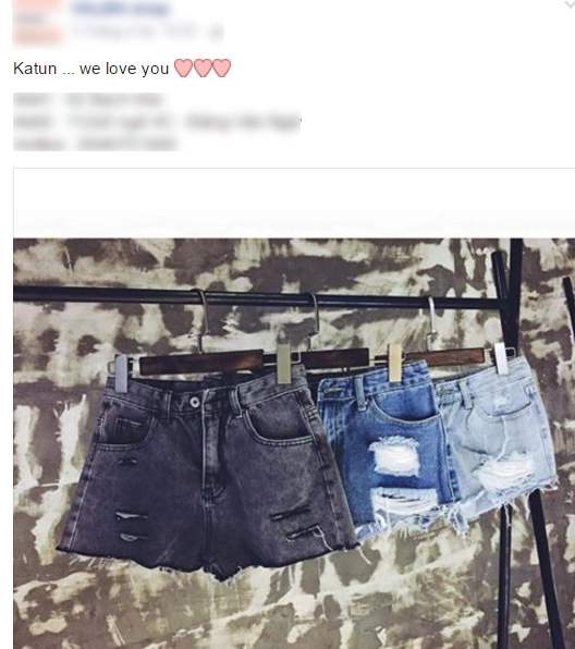 Quần soóc của katun đang làm bạn gái việt phát sốt