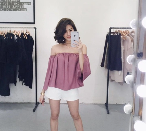 Thiếu nữ việt mặc áo trễ vai có hút hồn