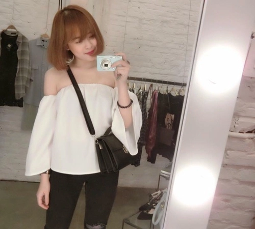 Thiếu nữ việt mặc áo trễ vai có hút hồn