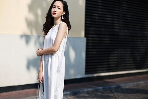 Váy đầm thanh tao đẹp như thiên thần của lê vi