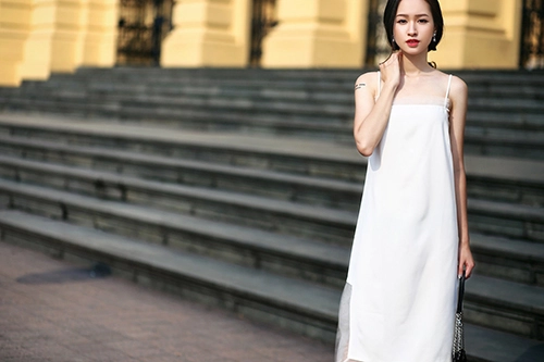 Váy đầm thanh tao đẹp như thiên thần của lê vi