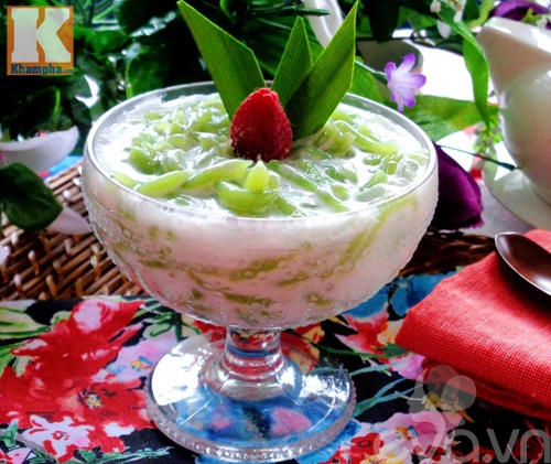 Chè bánh lọt nước cốt dừa thơm ngon cho gia đình