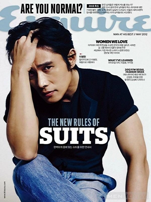 Ngôi sao chiếm lĩnh các tạp chí thời trang lee byung hun