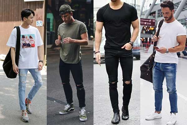 Cách mix đồ với quần jean nam cực đẹp và cá tính