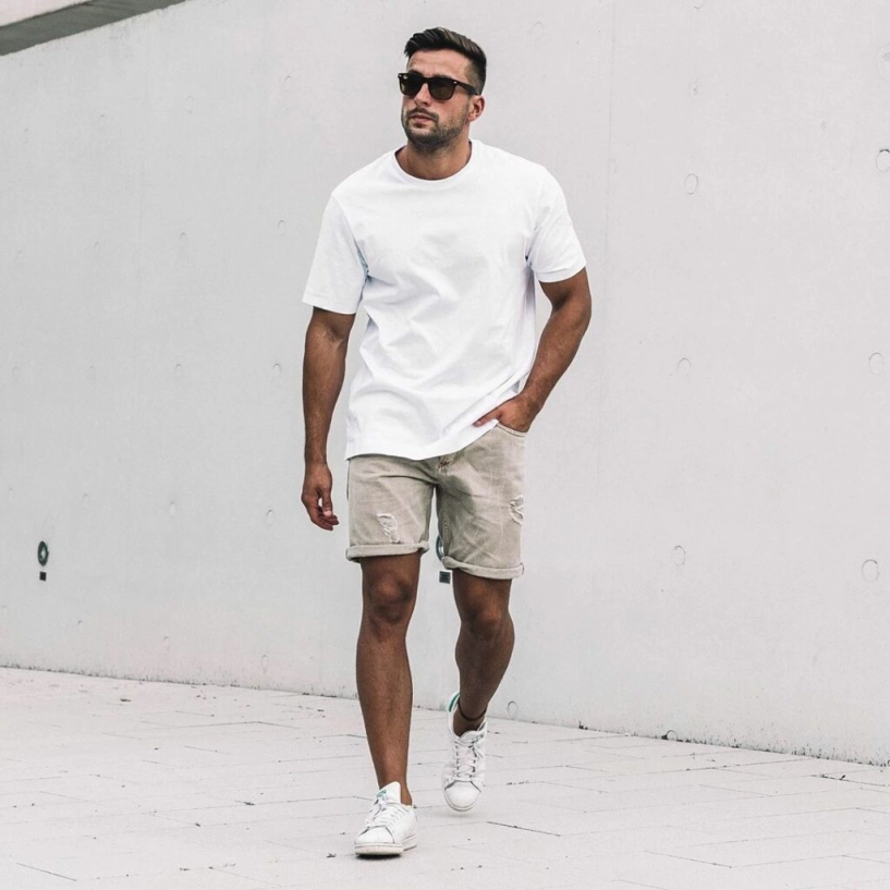 8 cách phối đồ với áo thun trắng cực đơn giản giúp chàng phong cách
