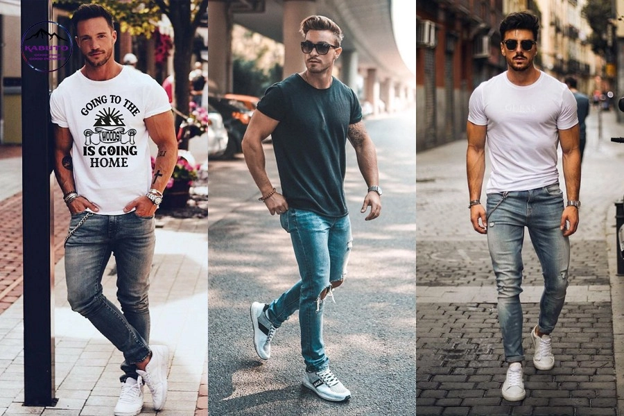 Cách phối đồ nam với quần jean tự tin phong cách độc đáo