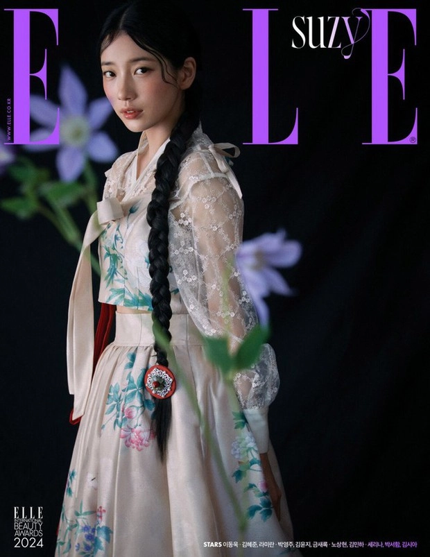 Suzy trong trang phục hanbok trên trang bìa tạp chí elle