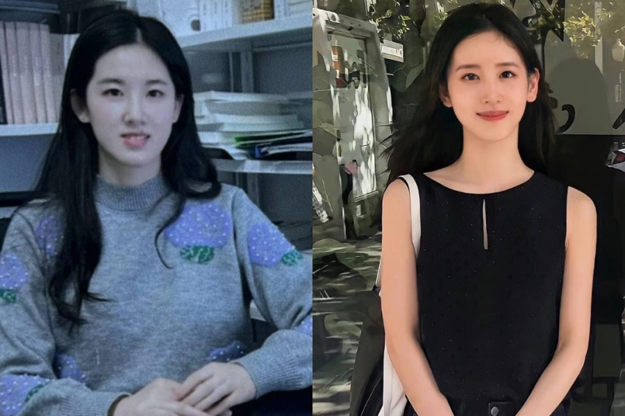 Giảng viên Đại học mặc áo Dior 60 triệu đi dạy: Sao giống hệt Lưu Diệc Phi thế này- Ảnh 5. Cô giáo giống hệt lưu diệc phi nổi rần rần trên mxh