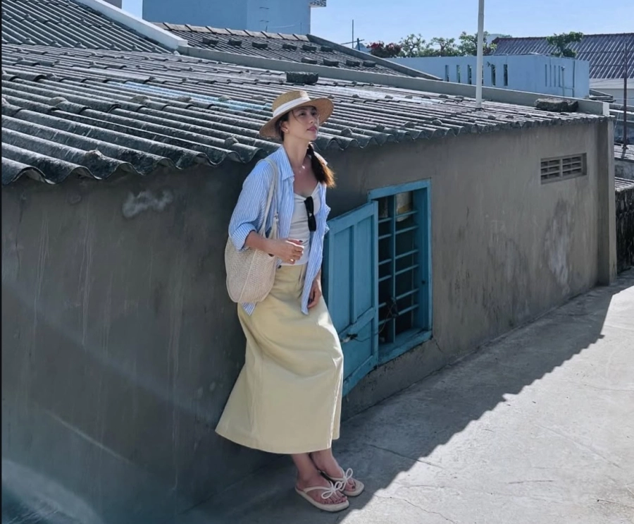 Phương anh đào vẫn xinh đẹp cùng vóc dáng chuẩn chỉnh dù diện set đồ đơn giản nhất